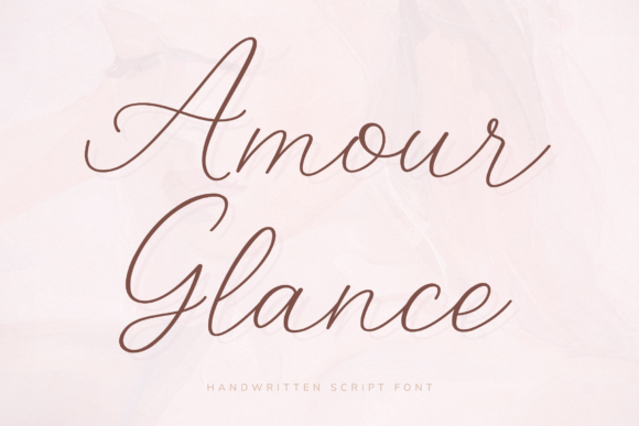 Amour Glance: Elevating Design with Elegant Script Typography