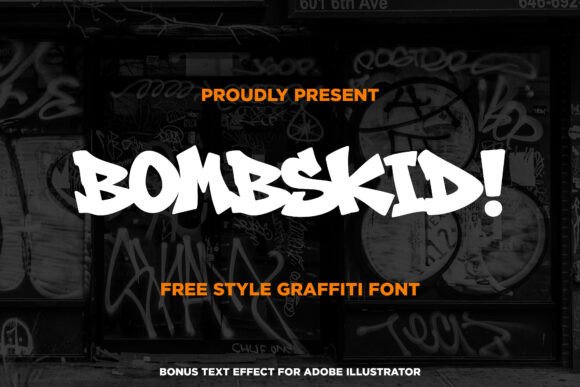 Bombskid: Evaluating This Bold Freestyle Graffiti Font for Urban Design Projects