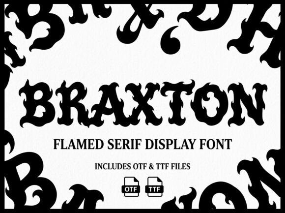 Braxton: A Bold Display Font for High-Impact Design