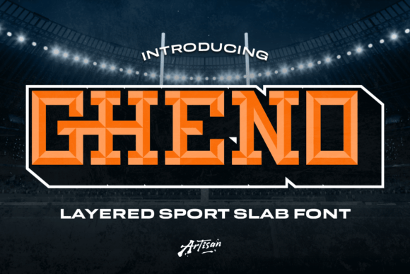 GHENO: Commanding Attention with Layered Sport Typography