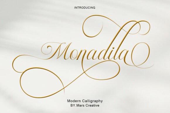 Monadila: A Guide to Elegant Calligraphy Fonts