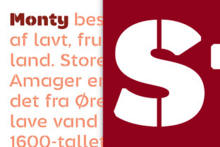 Monty Stencil: The Modern Grotesque Sans Serif for Creative Work