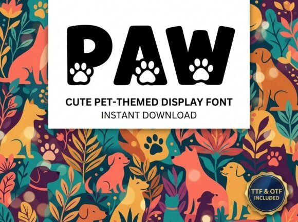 Paw Font: Infusing Joy and Recognition into Pet Branding
