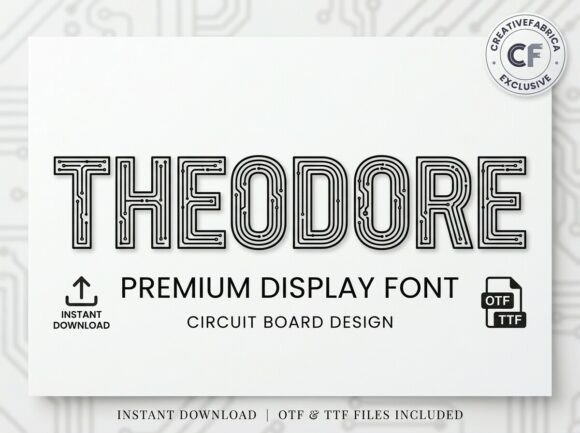 Theodore: Unleashing Bold Design with a Decorative Display Font