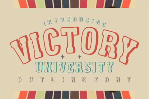 Victory University: The Ultimate Collegiate Display Font